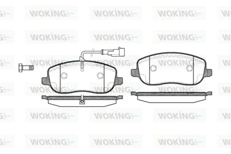 Колодки гальмівні WOKING P9793.31
