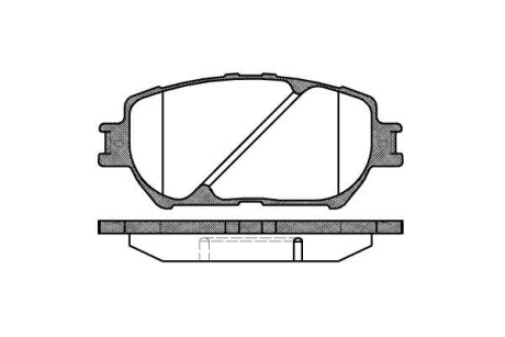 Гальмівні колодки пер. Toyota Camry 96-06 (akebono) WOKING P984300