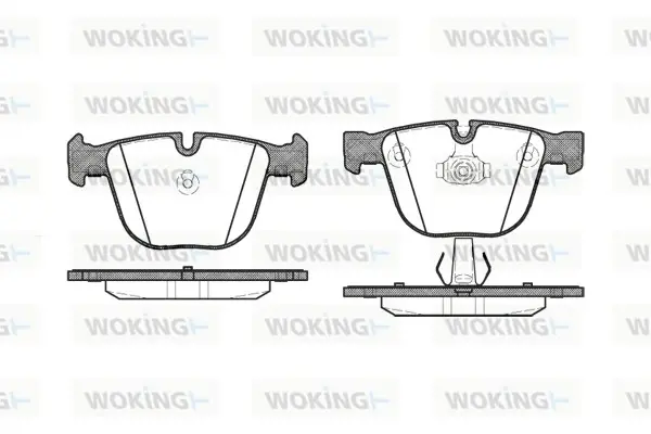 Колодки гальмівні диск. задн. (вир-во Remsa) BMW 5e60, 6e63, 7e65, 7f01, X5e70, X5f15 WOKING P9923.00 (фото 1)