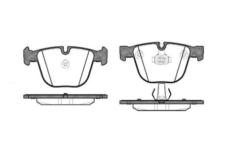 Колодки тормозные диск. задн. (Remsa) Bmw 1 3.0 07-13,Bmw 3 4.0 05-11,Bmw 3 4.0 05-13 WOKING P9923.00