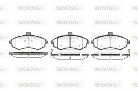 Колодки гальмівні WOKING P9933.02