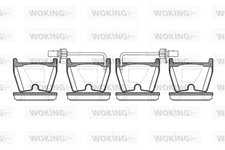 Колодки гальмівні WOKING P9963.02