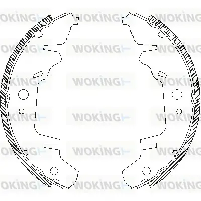 Колодки гальмівні WOKING Z4020.00 (фото 1)
