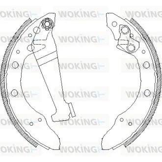 Гальмівні колодки 100/80/Cordoba/Fabia/Felicia/Fox/Ibiza/Lupo/Passat (76-15) WOKING Z4046.00