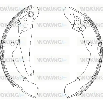 Гальмівні колодки зад. Beetle/Caddy/Jetta/Octavia/Roomster (95-21) WOKING Z4082.00