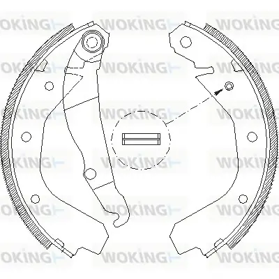 Колодки гальмівні WOKING Z4088.00 (фото 1)