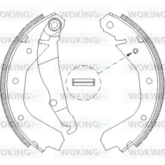Колодки гальмівні WOKING Z4088.00