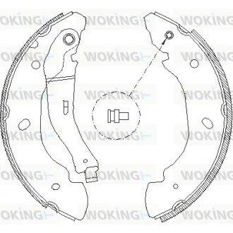 Колодки гальмівні WOKING Z4107.00