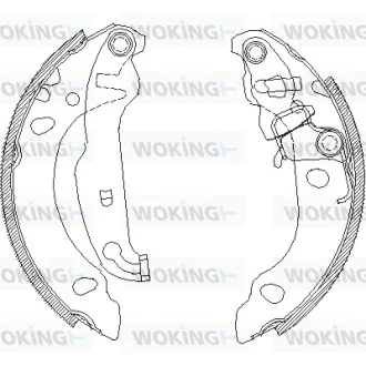Колодки тормозные WOKING Z4138.00