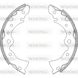 Колодки тормозные бараб. задн. (пр-во Remsa) Nissan Almera classic 1.6 06- WOKING Z4144.00