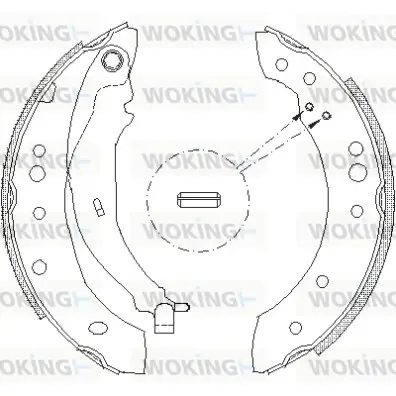 Колодки гальмівні WOKING Z4149.01 (фото 1)