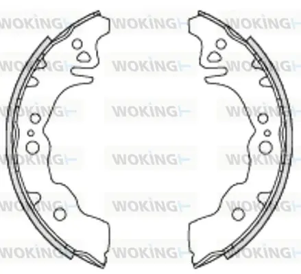 Колодки гальмівні WOKING Z4230.00 (фото 1)