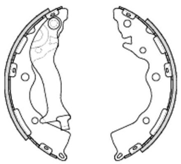 Гальмівні колодки зад. Accent/Rio 1.4-1.6 05-21 WOKING Z423400