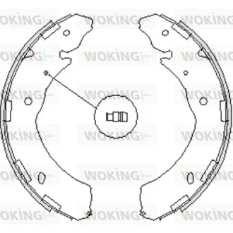 Колодки гальмівні WOKING Z4236.00