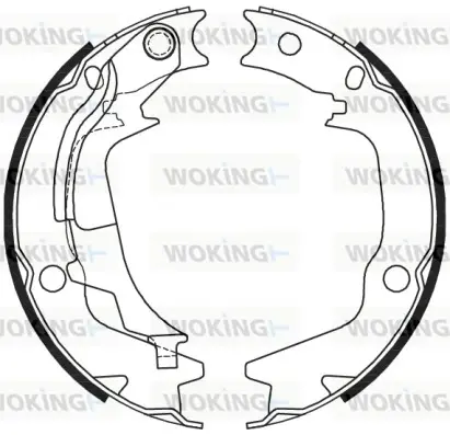 Колодки гальмівні WOKING Z424400 (фото 1)