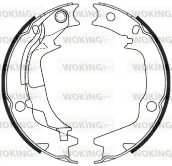 Колодки гальмівні WOKING Z424400
