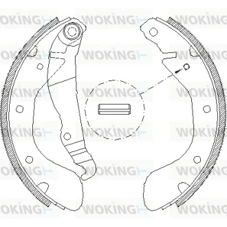 Колодки гальмівні WOKING Z4307.00