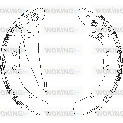 Колодки гальмівні WOKING Z4397.00 (фото 1)