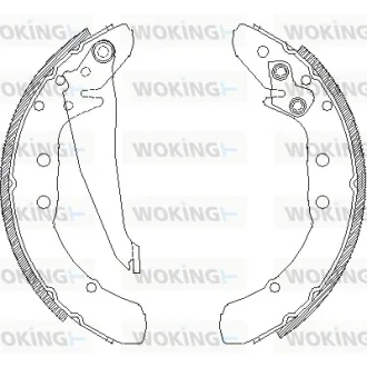 Колодки гальмівні WOKING Z4397.00