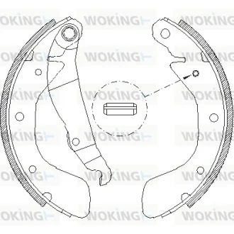 Гальмівні колодки зад. Astra/Combo/Corsa/Lanos (82-12) WOKING Z4398.00