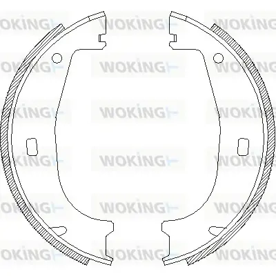 Колодки гальмівні WOKING Z4406.00 (фото 1)