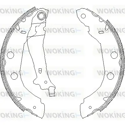 Колодки гальмівні WOKING Z4415.00 (фото 1)