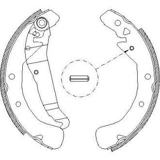 Колодки тормозные бараб. задн. (Remsa) Opel Astra h 1.2 04-14,Opel Astra h 1.3 04-14 WOKING Z4422.00