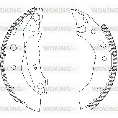 Колодки гальмівні WOKING Z4507.01 (фото 1)
