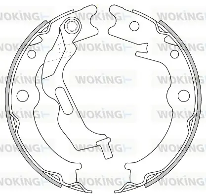 Гальмівні колодки зад. EPICA/LACETTI /NUBIRA/LACETTI/FIAT DOBLO/PORSCHE BOXSTER 1.2-3.4 00- WOKING Z4627.00 (фото 1)