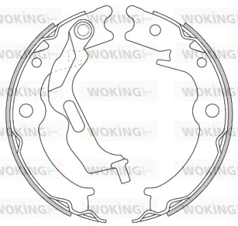 Гальмівні колодки зад. EPICA/LACETTI /NUBIRA/LACETTI/FIAT DOBLO/PORSCHE BOXSTER 1.2-3.4 00- WOKING Z4627.00