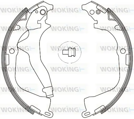 Колодки тормозные бараб. задн. (пр-во Remsa) VW Amarok 10> WOKING Z4648.00 (фото 1)