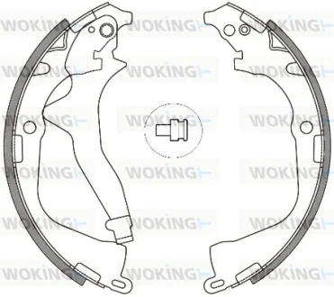 Колодки гальмівні бараб. задн. (Remsa) VW Amarok 10> WOKING Z4648.00
