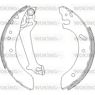 Колодки гальмівні WOKING Z4670.00 (фото 1)