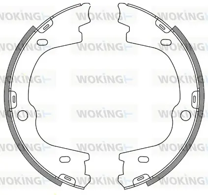 Колодки гальмівні WOKING Z4673.00 (фото 1)
