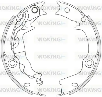 Гальмівні колодки зад. Accent/Cerato/Rio 1.4-1.6 05-21 WOKING Z4676.00 (фото 1)
