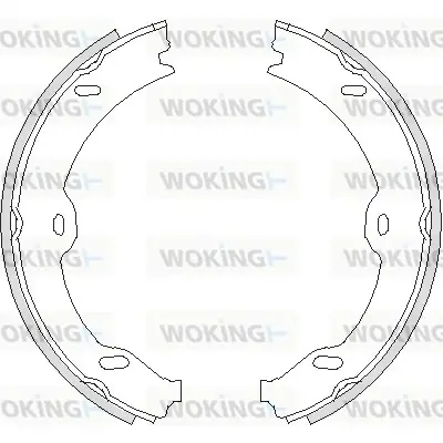 Колодки гальмівні WOKING Z4708.00 (фото 1)