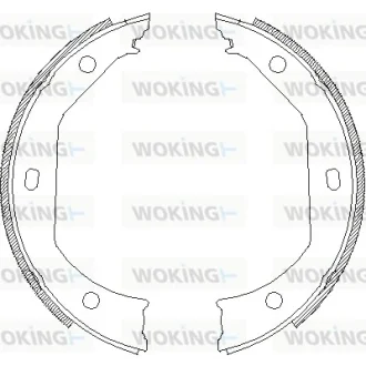 Колодки ручного гальма BMW 3(E46,E90-92) 00-13/5(E39) 95-04/X1(E84) 09-15 (ATE) WOKING Z471600