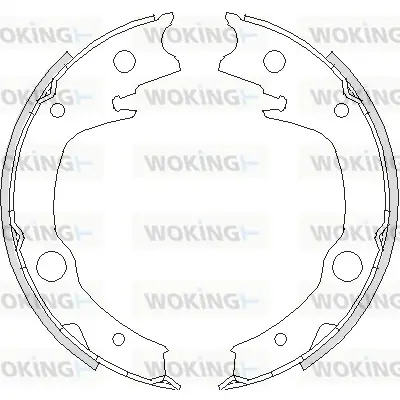 Колодки ручного гальма Corolla 02-07/Avensis 03-08/Echo 99-05 WOKING Z4729.00 (фото 1)