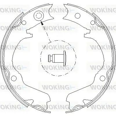 Колодки тормозные барабанные Subaru Legasy Outback 03>09 / ручн. торм. (Z4734.00 WOKING Z473400 (фото 1)