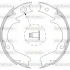 Колодки тормозные барабанные Subaru Legasy Outback 03>09 / ручн. торм. (Z4734.00 WOKING Z473400 (фото 1)