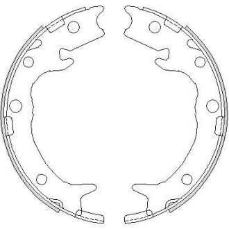 Колодки тормозные бараб. задн. (Remsa) Honda Accord vii 2.0 03-12,Honda Accord vii 2.2 03-12 WOKING Z4737.00