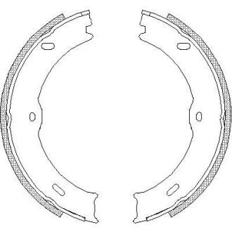 Колодки тормозные бараб. задн. (Remsa) Mercedes-benz Sprinter 35-t 1.8 06-,Mercedes-benz Sprinter 35-t 2.1 06- WOKING Z4746.00 (фото 1)