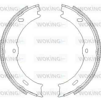 Колодки ручного гальма Sprinter/Crafter 06- WOKING Z4746.00