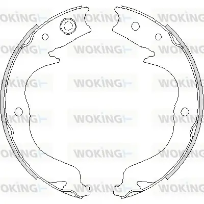 Колодки ручного гальма Outlander II 0612/ Subaru Forester/Impreza 08- WOKING Z4748.00 (фото 1)