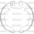 Колодки ручного гальма Outlander II 0612/ Subaru Forester/Impreza 08- WOKING Z4748.00 (фото 1)