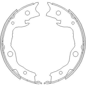 Колодки тормозные бараб. задн. (Remsa) Nissan Juke 10>, Qashqai 07>, X-Trail 08> WOKING Z4752.00