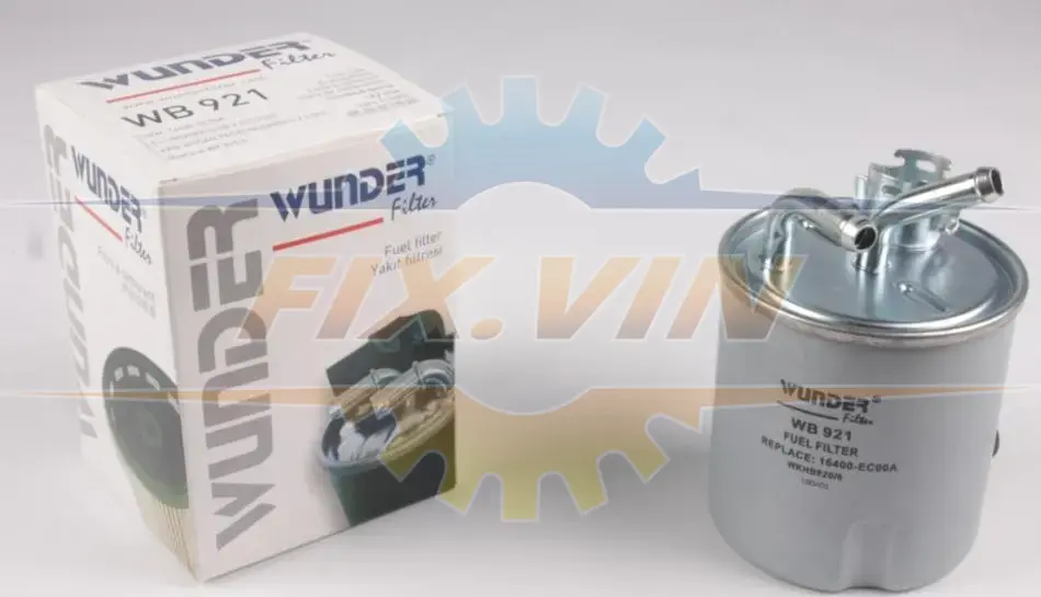 Фільтр паливний Nissan Navara/Armada 2.5dCi 05- WUNDER FILTER WB 921 (фото 1)