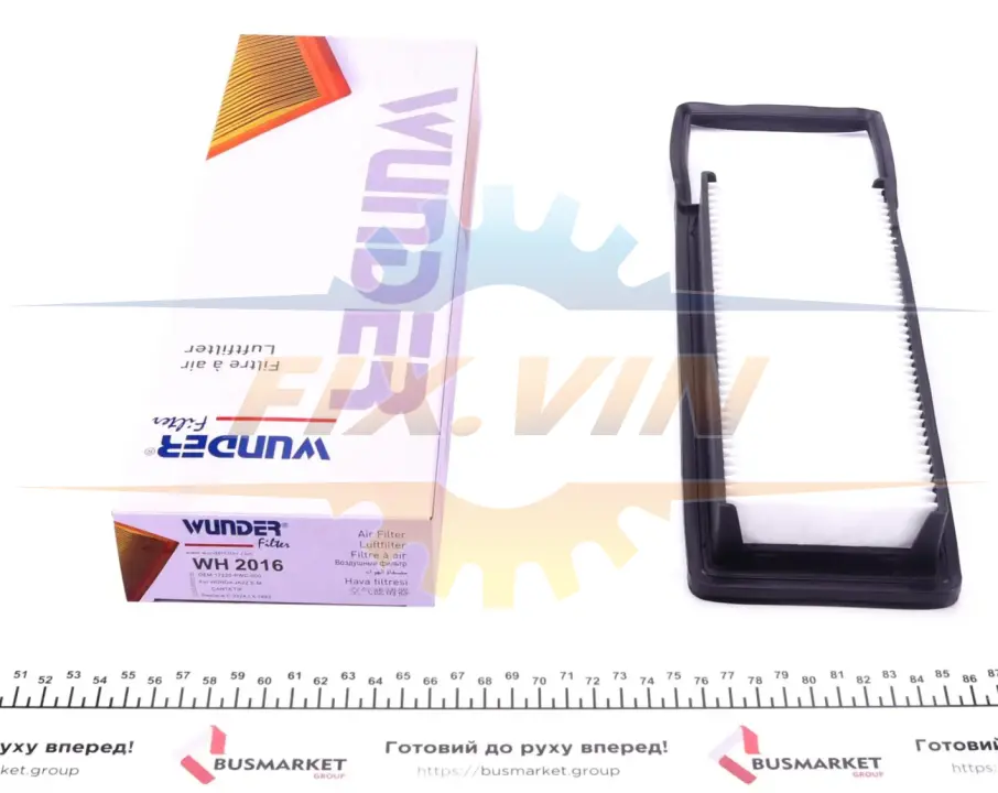 Фільтр повітряний Honda Jazz II 1.2/1.3i 02-08 WUNDER FILTER WH 2016 (фото 1)