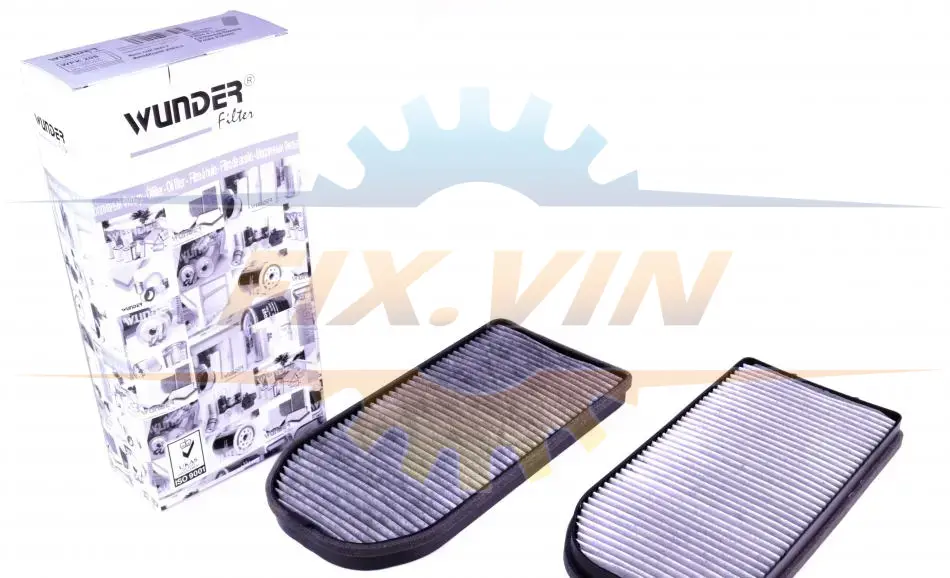 Фільтр салону BMW 7 (E38) 2.5tds-5.4i (вугільний) (к-кт 2 шт.) WUNDER FILTER WPK 208 (фото 1)
