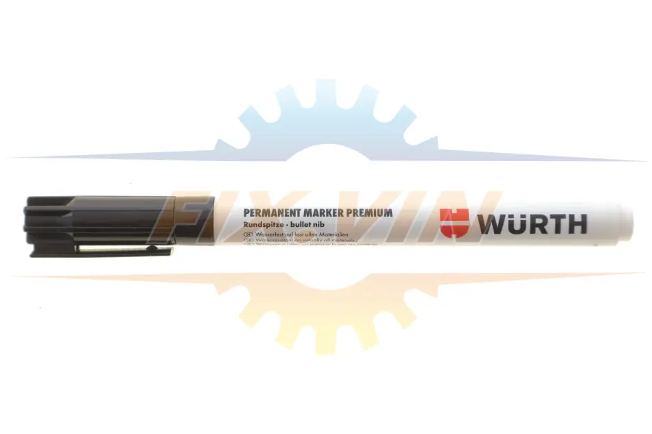 Маркер перманентний чорнильний Premium (чорний) (1mm) WURTH 0967915311 (фото 1)